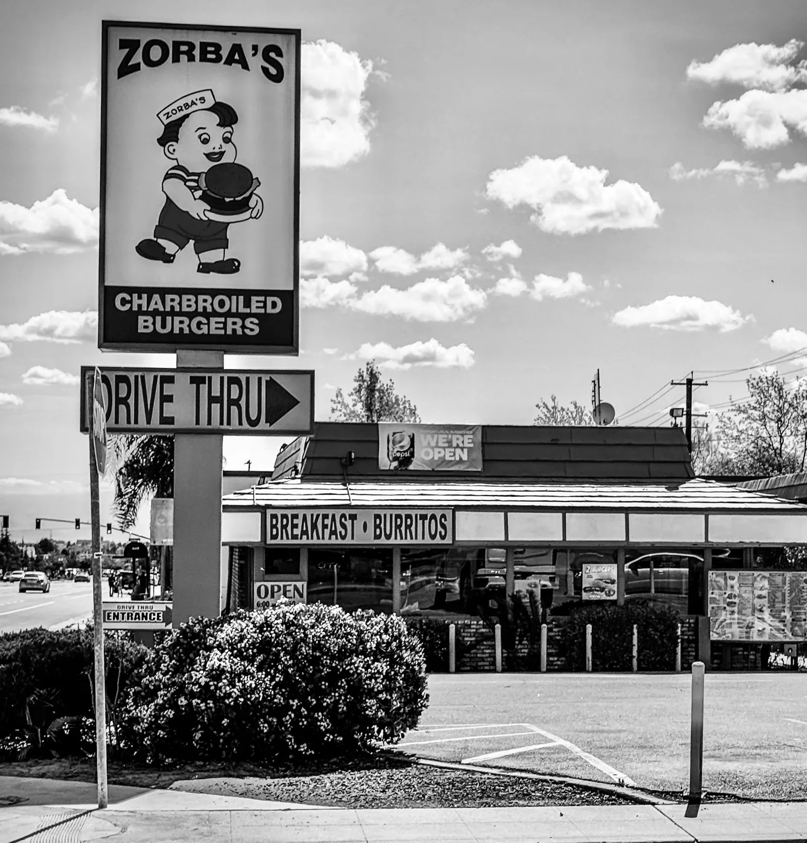 Cruisin' Chester — Zorba's drive-through sign