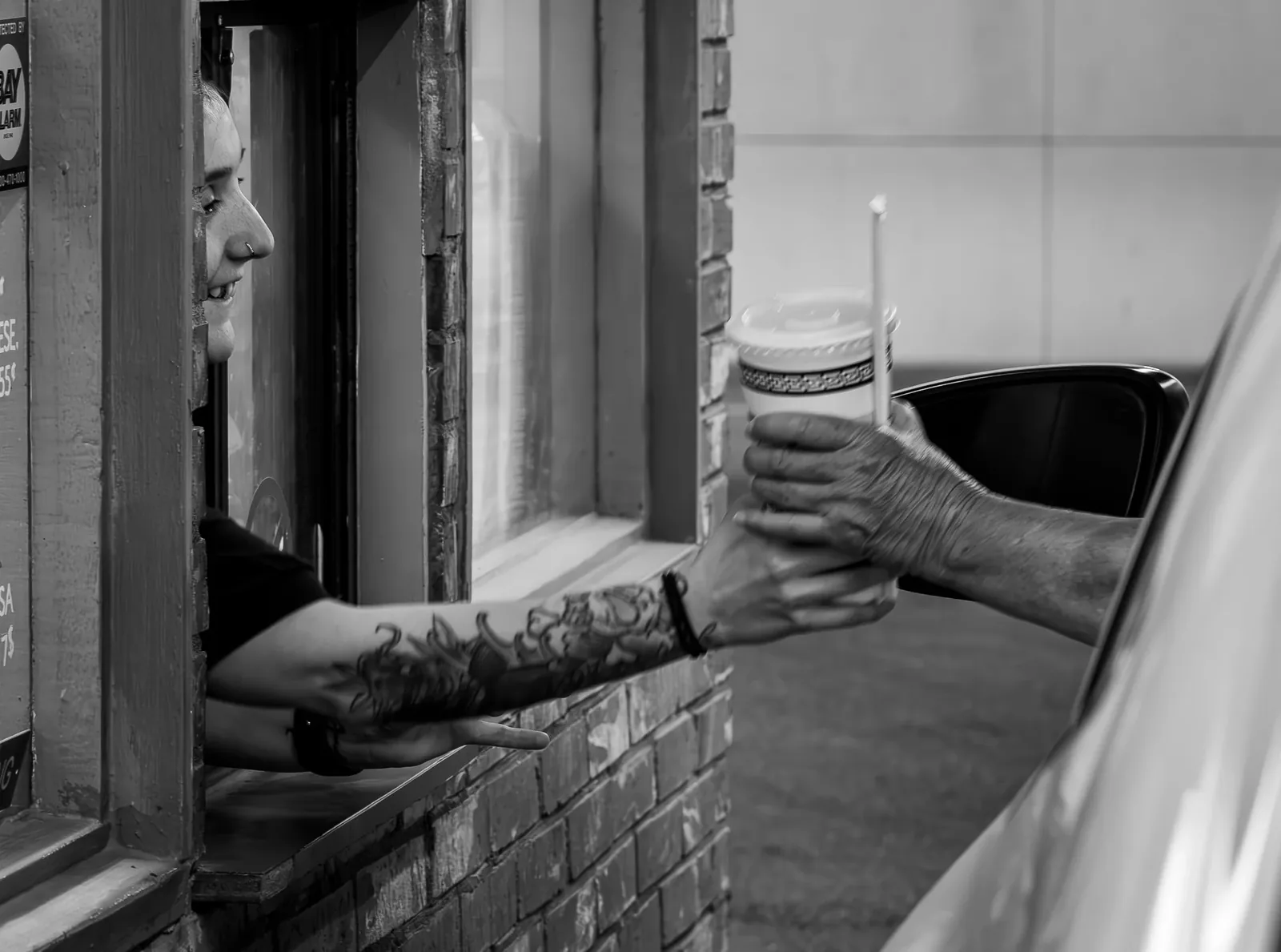 Cruisin' Chester — Milkshake handed through the drive-through window