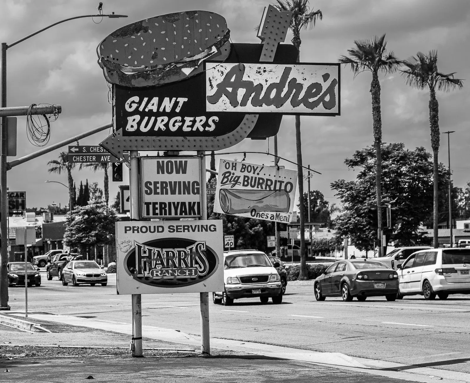 Cruisin' Chester — Andre's Giant Burgers sign